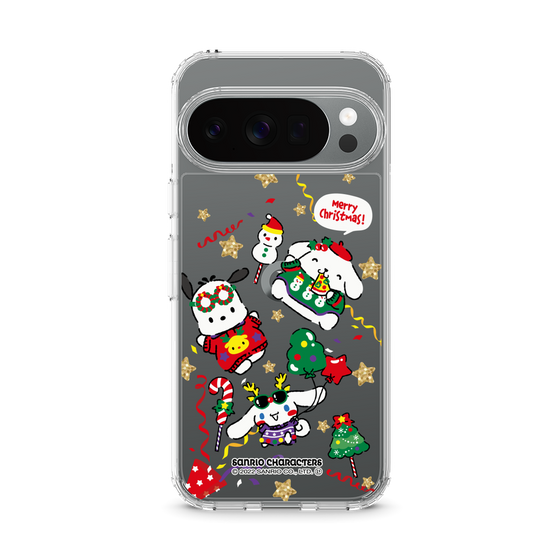 スリムプロテクションケース［ ポムポムプリン＆シナモン＆ポチャッコ - Xmas - ソロ ］