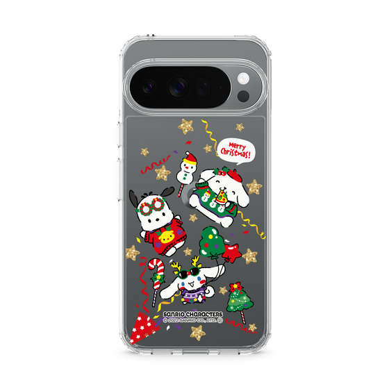 スリムプロテクションケース［ ポムポムプリン＆シナモン＆ポチャッコ - Xmas - ソロ ］