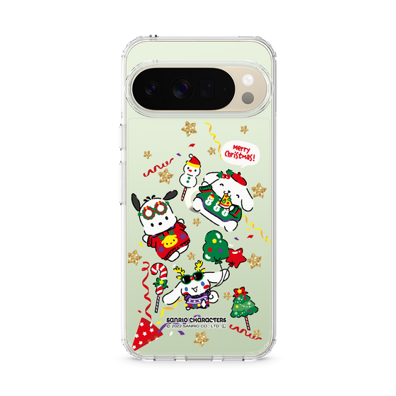 スリムプロテクションケース［ ポムポムプリン＆シナモン＆ポチャッコ - Xmas - ソロ ］