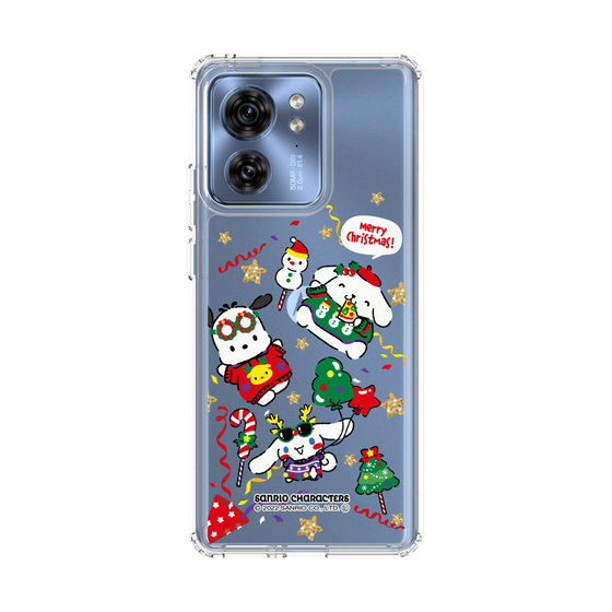 スリムプロテクションケース［ ポムポムプリン＆シナモン＆ポチャッコ - Xmas - ソロ ］