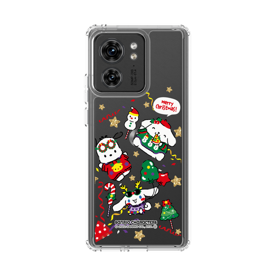 スリムプロテクションケース［ ポムポムプリン＆シナモン＆ポチャッコ - Xmas - ソロ ］