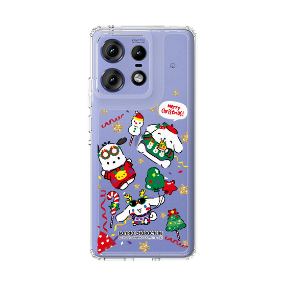 スリムプロテクションケース［ ポムポムプリン＆シナモン＆ポチャッコ - Xmas - ソロ ］