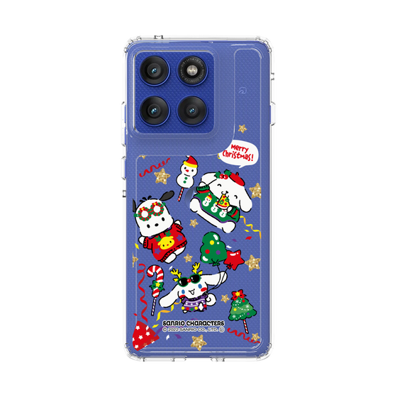 スリムプロテクションケース［ ポムポムプリン＆シナモン＆ポチャッコ - Xmas - ソロ ］