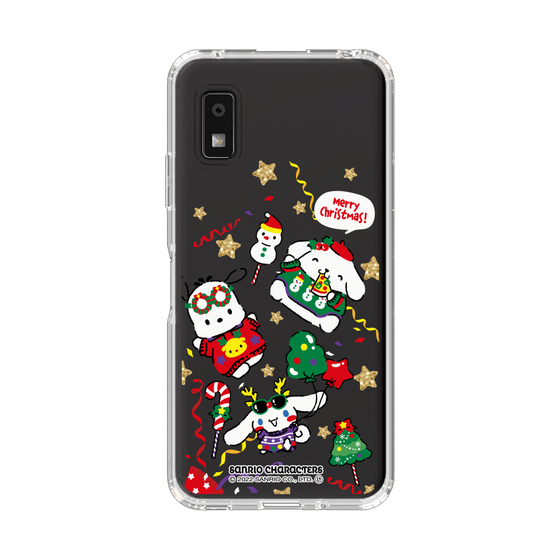 スリムプロテクションケース［ ポムポムプリン＆シナモン＆ポチャッコ - Xmas - ソロ ］