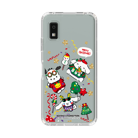 スリムプロテクションケース［ ポムポムプリン＆シナモン＆ポチャッコ - Xmas - ソロ ］