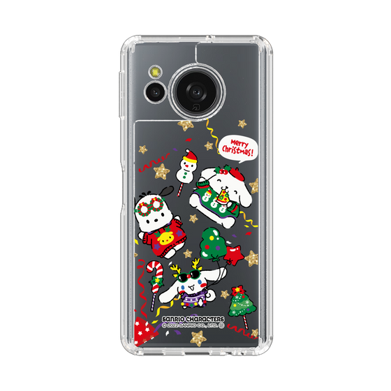 スリムプロテクションケース［ ポムポムプリン＆シナモン＆ポチャッコ - Xmas - ソロ ］