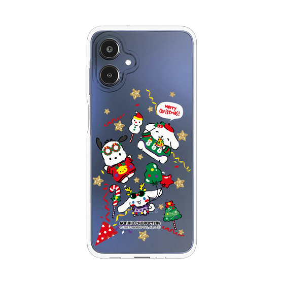 スリムプロテクションケース［ ポムポムプリン＆シナモン＆ポチャッコ - Xmas - ソロ ］