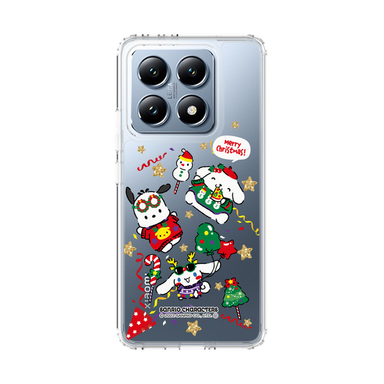 スリムプロテクションケース［ ポムポムプリン＆シナモン＆ポチャッコ - Xmas - ソロ ］