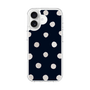 スリムプロテクションケース［ 水彩ドット・レトロカラー - Navy ］