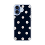 スリムプロテクションケース［ 水彩ドット・レトロカラー - Navy ］