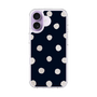 スリムプロテクションケース［ 水彩ドット・レトロカラー - Navy ］