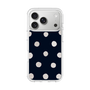 スリムプロテクションケース［ 水彩ドット・レトロカラー - Navy ］