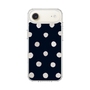 スリムプロテクションケース［ 水彩ドット・レトロカラー - Navy ］