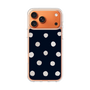 スリムプロテクションケース［ 水彩ドット・レトロカラー - Navy ］