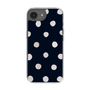 スリムプロテクションケース［ 水彩ドット・レトロカラー - Navy ］