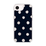 スリムプロテクションケース［ 水彩ドット・レトロカラー - Navy ］