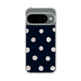 スリムプロテクションケース［ 水彩ドット・レトロカラー - Navy ］