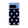 スリムプロテクションケース［ 水彩ドット・レトロカラー - Navy ］