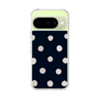 スリムプロテクションケース［ 水彩ドット・レトロカラー - Navy ］