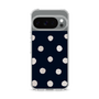 スリムプロテクションケース［ 水彩ドット・レトロカラー - Navy ］