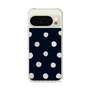 スリムプロテクションケース［ 水彩ドット・レトロカラー - Navy ］