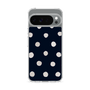 スリムプロテクションケース［ 水彩ドット・レトロカラー - Navy ］