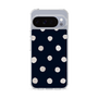スリムプロテクションケース［ 水彩ドット・レトロカラー - Navy ］