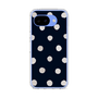 スリムプロテクションケース［ 水彩ドット・レトロカラー - Navy ］