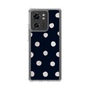 スリムプロテクションケース［ 水彩ドット・レトロカラー - Navy ］