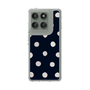 スリムプロテクションケース［ 水彩ドット・レトロカラー - Navy ］