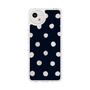 スリムプロテクションケース［ 水彩ドット・レトロカラー - Navy ］