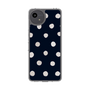 スリムプロテクションケース［ 水彩ドット・レトロカラー - Navy ］