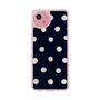 スリムプロテクションケース［ 水彩ドット・レトロカラー - Navy ］