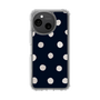 スリムプロテクションケース［ 水彩ドット・レトロカラー - Navy ］