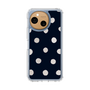 スリムプロテクションケース［ 水彩ドット・レトロカラー - Navy ］