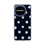 スリムプロテクションケース［ 水彩ドット・レトロカラー - Navy ］