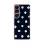スリムプロテクションケース［ 水彩ドット・レトロカラー - Navy ］