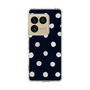 スリムプロテクションケース［ 水彩ドット・レトロカラー - Navy ］