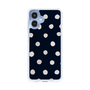 スリムプロテクションケース［ 水彩ドット・レトロカラー - Navy ］