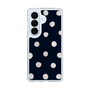 スリムプロテクションケース［ 水彩ドット・レトロカラー - Navy ］