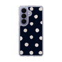 スリムプロテクションケース［ 水彩ドット・レトロカラー - Navy ］