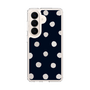 スリムプロテクションケース［ 水彩ドット・レトロカラー - Navy ］