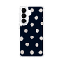 スリムプロテクションケース［ 水彩ドット・レトロカラー - Navy ］