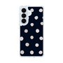 スリムプロテクションケース［ 水彩ドット・レトロカラー - Navy ］