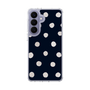 スリムプロテクションケース［ 水彩ドット・レトロカラー - Navy ］