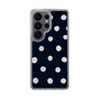 スリムプロテクションケース［ 水彩ドット・レトロカラー - Navy ］