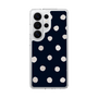 スリムプロテクションケース［ 水彩ドット・レトロカラー - Navy ］