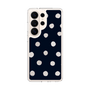 スリムプロテクションケース［ 水彩ドット・レトロカラー - Navy ］