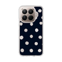 スリムプロテクションケース［ 水彩ドット・レトロカラー - Navy ］