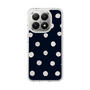 スリムプロテクションケース［ 水彩ドット・レトロカラー - Navy ］